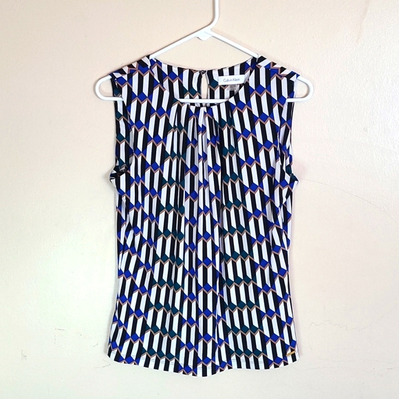 Calvin Klein Multicolored Tank Blouse - Picture 1 of 5